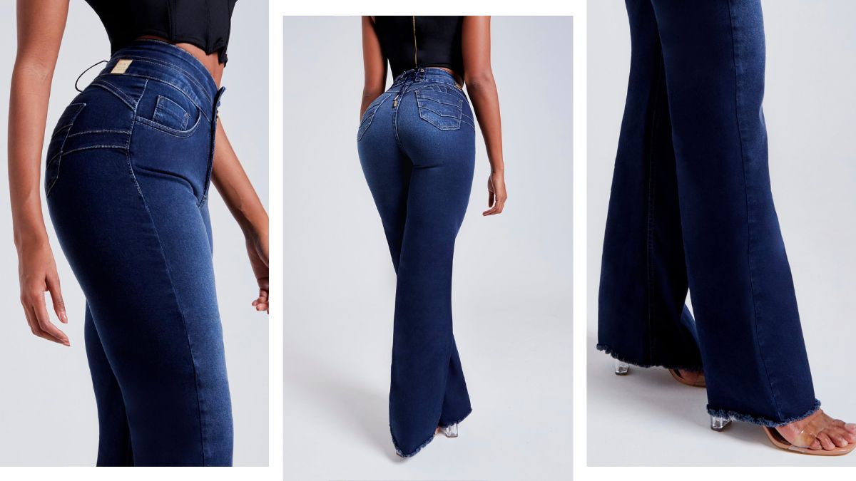 Lindona, se você quer um corpo modelado, com muito estilo e conforto, a opção mais do que perfeita é a Calça Jeans Modeladora Wide Leg Cintura Perfeita e o Cropped Modal Maravilhoso.