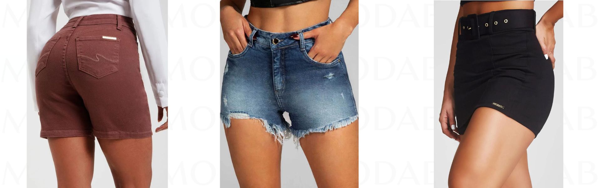 Shorts Jeans Modelador Basic Claro - Modab