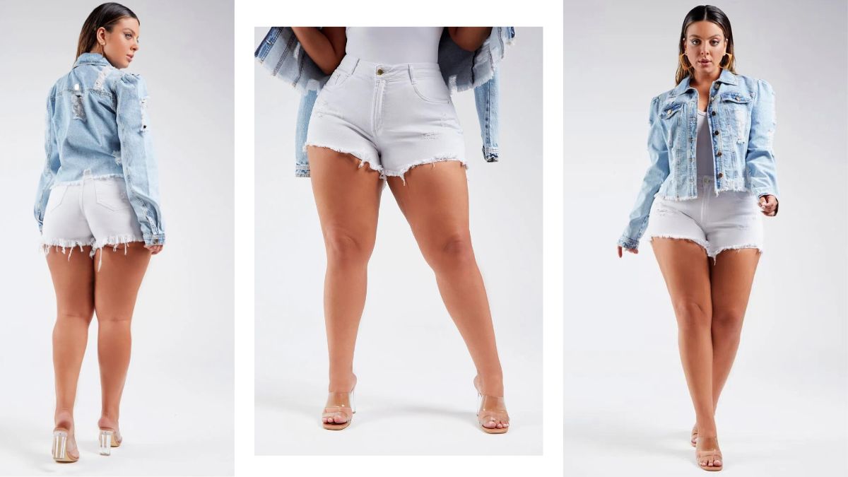 Se você ainda não tem essa peça no guarda-roupas, ou quer renovar as suas opções clarinhas, tenho certeza de que o Shorts Jeans Modelador Cintura Alta Branco vai ser perfeito para você.