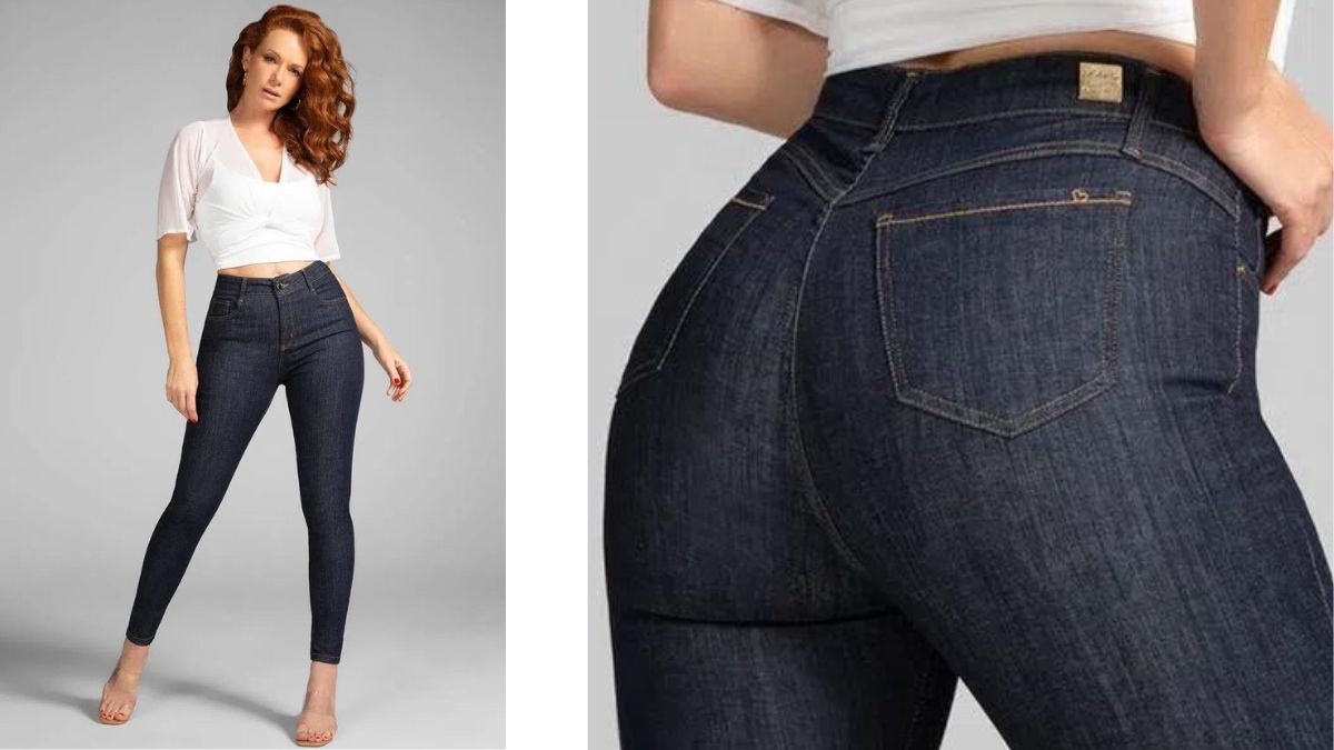 A Calça Jeans Modeladora Fantástica veio aí especialmente para as minhas clientes que amam o contorno e modelagem que só o jeans skinny pode oferecer.