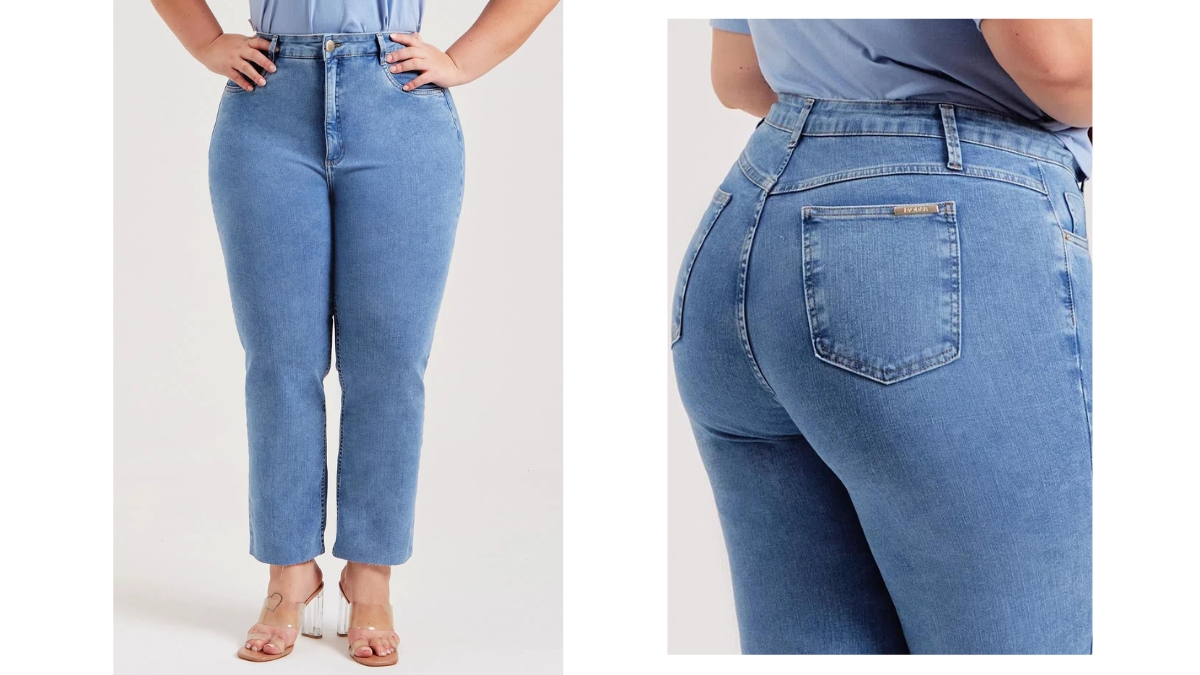 a Calça Jeans Modeladora Revolucionária Reta será o seu melhor investimento de todos os tempos!